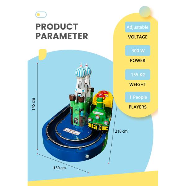1Player Kids Ride on Toy Train Game Machine for Indoor Playgrounds