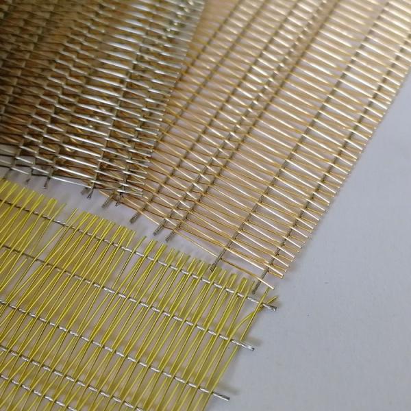 0.6mm Metal Mesh Laminated Glass , Copper Mesh Glass UV / Weather Resistant