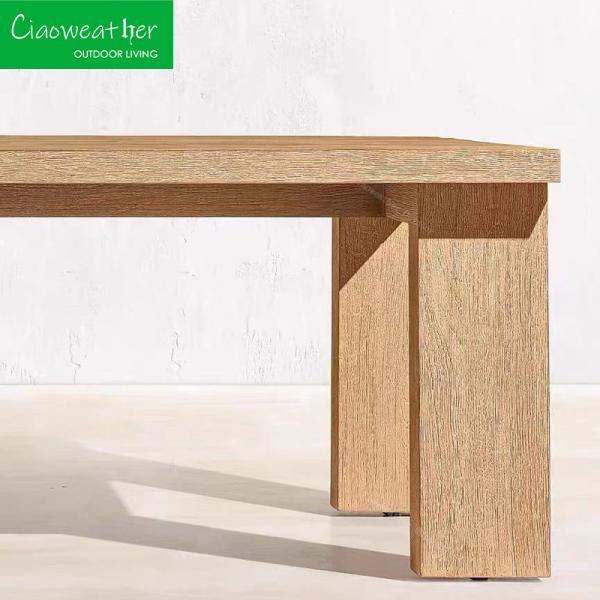 Waterproof Cushion Seat Teak Dining Chairs Furniture for Hotel Restaurant and Banquet