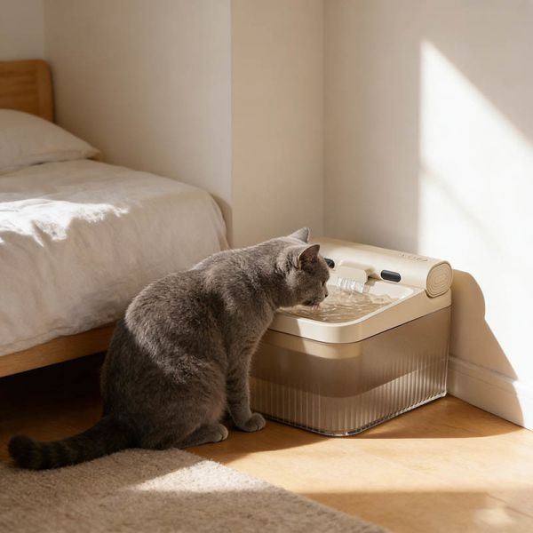 OEM Automatic Pet Water Fountain, Quiet Filtered Large Capacity Wireless Water Dispenser Wholesale