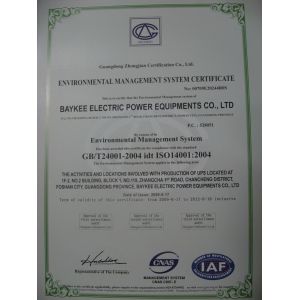 Baykee Electric Power Equipments Co., Ltd Certifications
