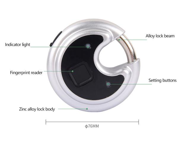 Easy Operation Remote Unlock Padlock Outdoor Wifi Gate Lock With Charging Port