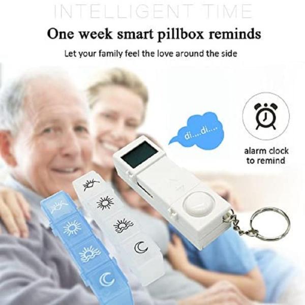 Top fashion good selling medication box dispenser electronic medicine 7day pill case timer/ digital alarm reminder