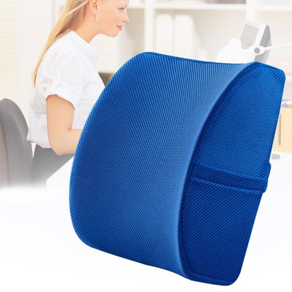 Comfortable Memory Foam Gel Lumbar Cushion for Office Chair Slow Rebound Back Support