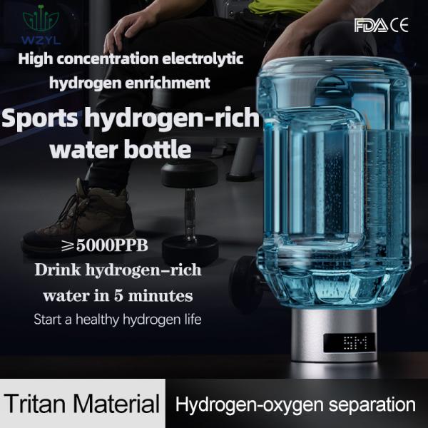 Rechargeable Negative Ion Hydrogenized Water Bottle 1500ppb Large Capacity