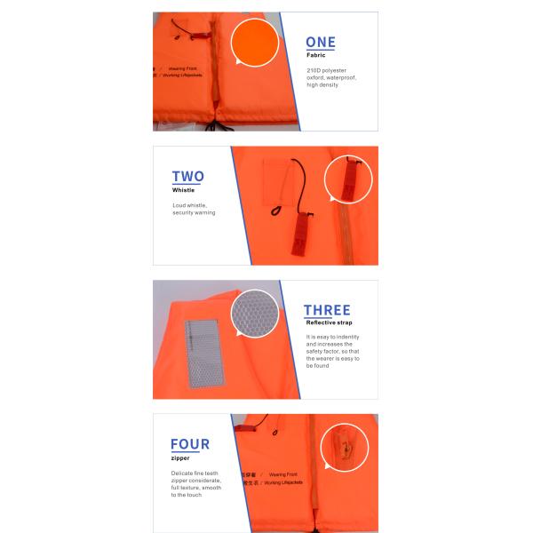 AG17086 Polyester oxford Marine Life Jacket