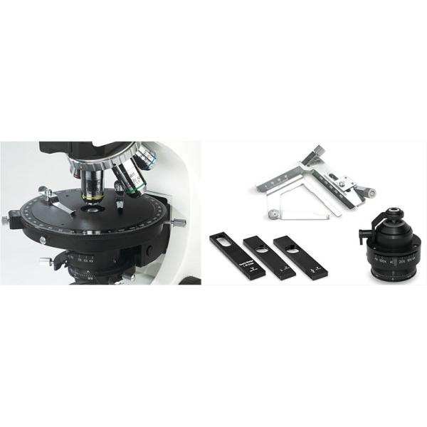 Center Adjustable Polarized Light Microscopy Rotatable 360° Polarizing Unit