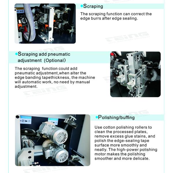 8.5kW Power Automatic Edge Bander with Double Trimming and Electric Lifting Mode SKY420