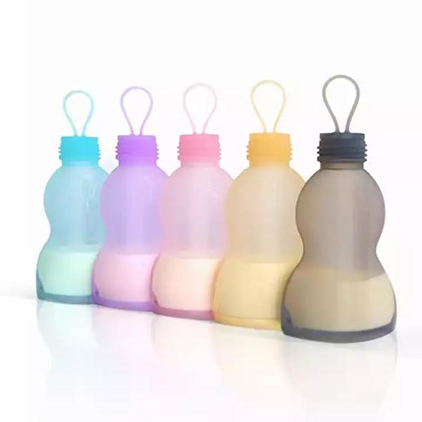 300ml Baby Silicone Products Medium Flow Silicone Milk Storage Bag Customized
