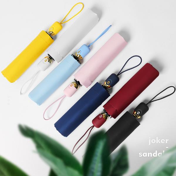 Japanese Small Fresh Three Fold Vinyl Advertising Umbrella with Customized Color