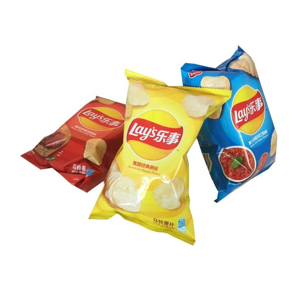 Moisture Barrier Snack Packaging Material Back Seal Lays Potato Chips Bag with Custom Logo Design Printing