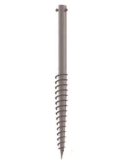 Galvanized Heavy Helical 40Cr Steel Ground Screw Piles 3ft Lead Length