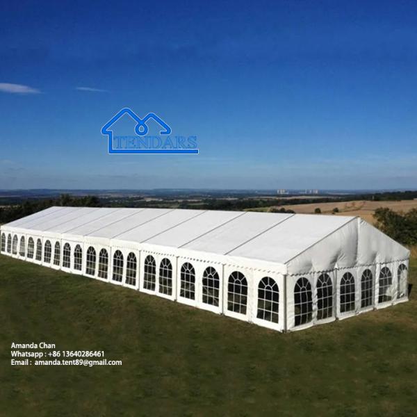 Clearspan Structure Event Marquee Tent, Tenda de tecido PVC Para festa de casamento Empresas de tendas comerciais