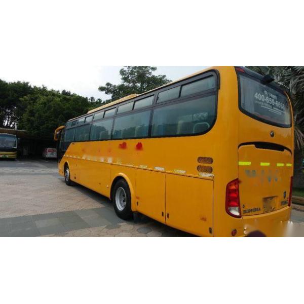 Used Yutong Bus ZK6107 49 Seats Left Steering Airbag Chassis Yuchai Rear Engine Low Kilometer