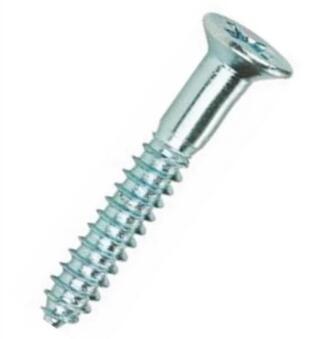 Stainless Steel SS304 Pan Head Screw DIN95 Inch Slotted Raised Countersunk Head Wood Tapping Screws