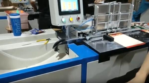 Semi Auto Double Loop Wire Binding Machine  Optional Calendar Hanger Device