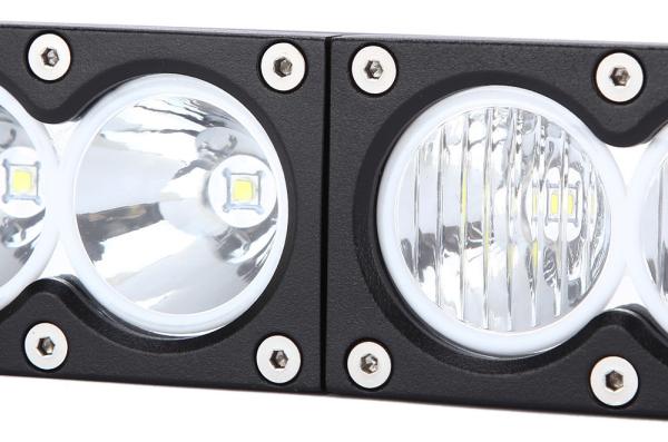 Single Row Slim 10W/Pcs LED Work Light Bar For Truck Atv Uaz 4x4 Offroad Trailer Combo Beam Amber White Warning Barra