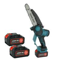 Scie à chaîne sans fil 8 pouces avec l'huile électrique sans balai moteur à main scie à chaîne pour les branches des arbres