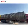 Factory Supply 3 Axle Cargo Box Type Semi-Trailer Carbon Steel 40 Tons Fully Enclosed Transport Cargo Van Semi-Trailer for Sale