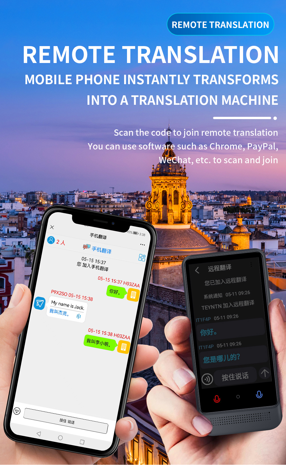 AI Translator Smart Voice Language Translator Device Polish Ukrainian Turkish Czech Vietnamese Russian