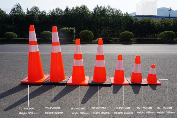 450 mm Produtos de segurança rodoviária Produtos de transporte Cone de trânsito de PVC