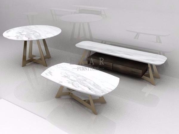 Italy Simple Style Modern Designs Round Marble Coffee Table ZZ-ZTA1711