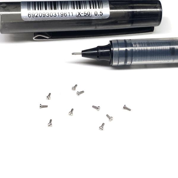 M1-M4 Stainless Steel Ultra Low Head Phillips Micro Screws