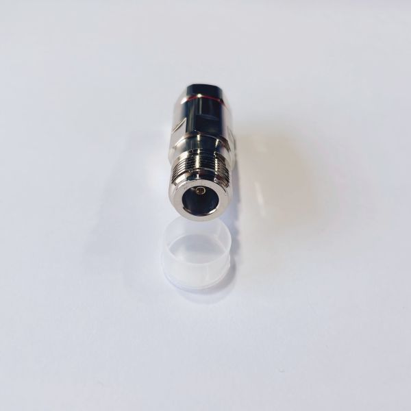 DC-3GHz N Type Female RF Feeder Connector with Gold-plated Brass and PTFE Insulator for Super Flexible Cables