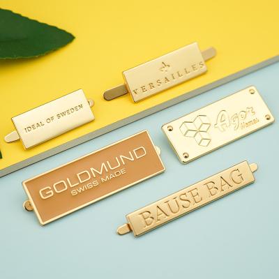 Fashionable Regional Feature Customized Metal Logo Labels for Garment Bag Accessories