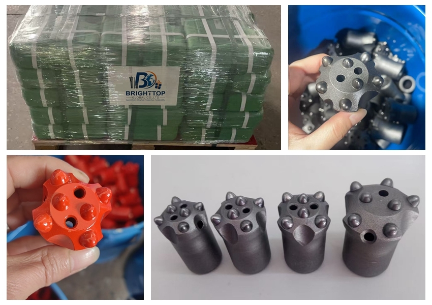 Alloy Steel Tungsten Carbide Tapered Button Bits For Mining Quarrying Tunneling Rock Drilling