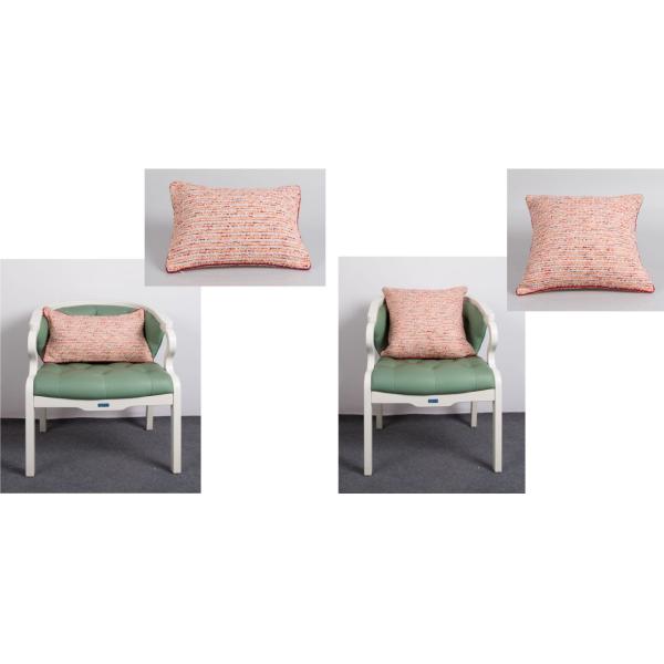 100% Polyester Woven Orange Cushion Covers , Elegant Indoor / Outdoor Throw Pillows