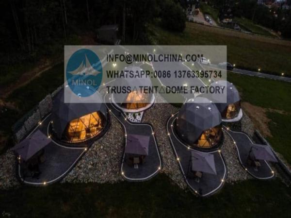 Five Star Luxury Hotel Resort Glamping Dome Tent Waterproof