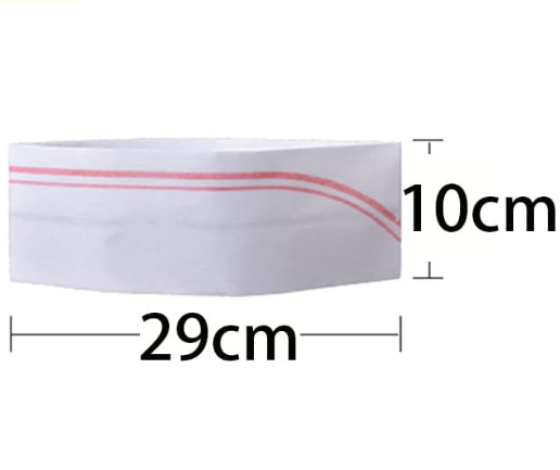 Haixin Health Paper Forage Hat Kitchen Caps Non-Woven Paper Fiber Boat Cap for Kit Adults Restaurant Kitchen Caps White