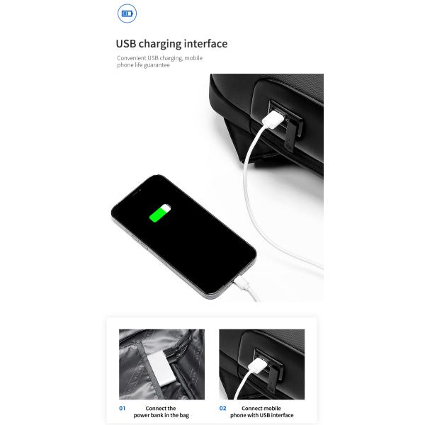 Vente à chaud de l'usine ordinateur portable personnalisé de l'école USB chargeur pour hommes ordinateur portable étanche anti-vol sac à dos pour hommes sac à dos ordinateur portable sac à dos