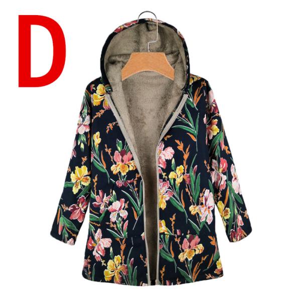 Waterproof ready to ship cotton and printed warm hoodie fleece canvas women coat winter jacket