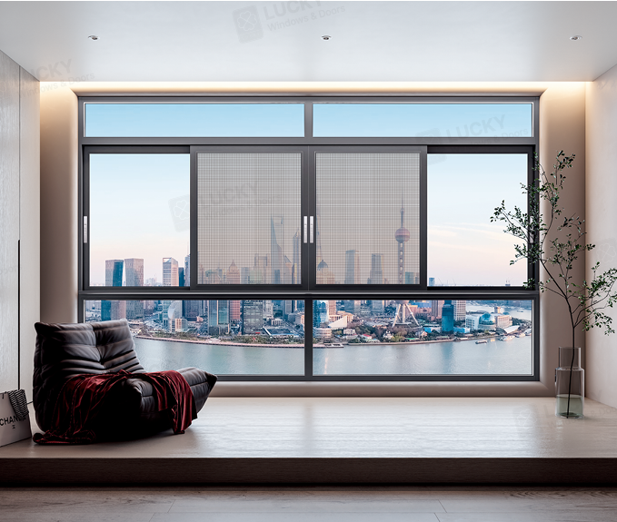 T5 Thermal Break Aluminum Sliding Window For Energy Efficient Residential Homes