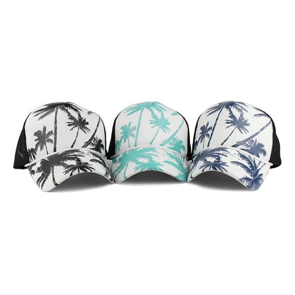 Sublimation Custom 5 Panel Trucker Cap Adults Size Adjustable Style Mesh Hat