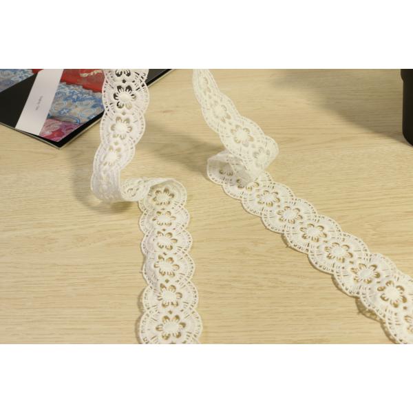 45mm Width Guipure Lace Trims , Multiapplication Floral Lace Ribbon