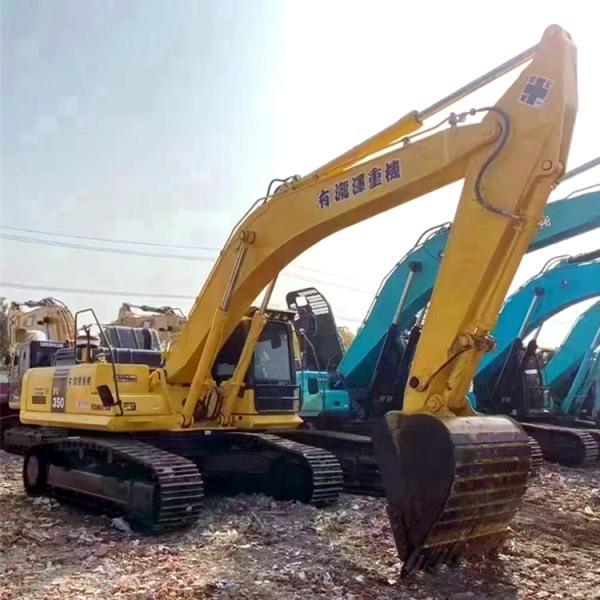 Machines actives pour le déplacement de la terre 35 tonnes Excavatrice utilisée Komatsu PC350-7 avec rampe