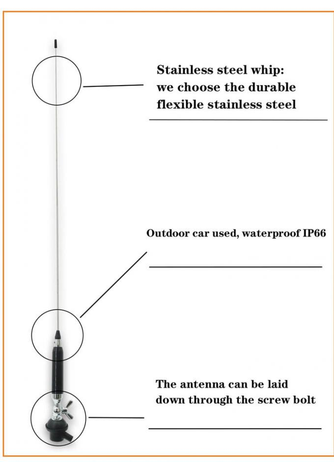 High Gain 0-1dBi 27Mhz Truck Cb Antenna Roof Mount With CE Certification HT-C900