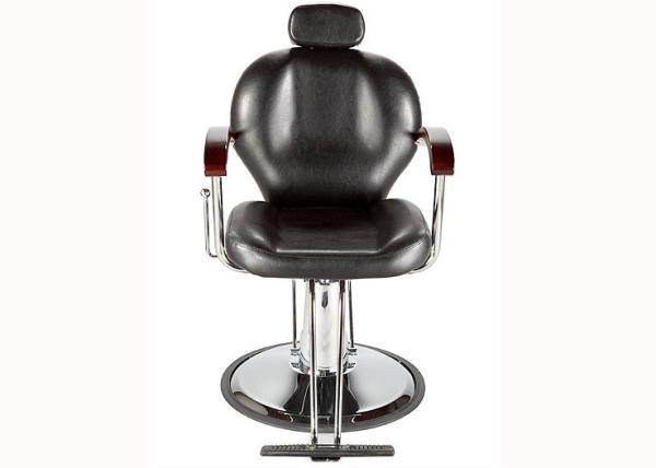 WT-3201 Black Professional Hair Styling Chair chrome armrest with wood for beauty hair salon