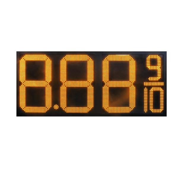 Fonction graphique 24 pouces 8.889/10 Signe LED jaune de gaz pour affichage ext