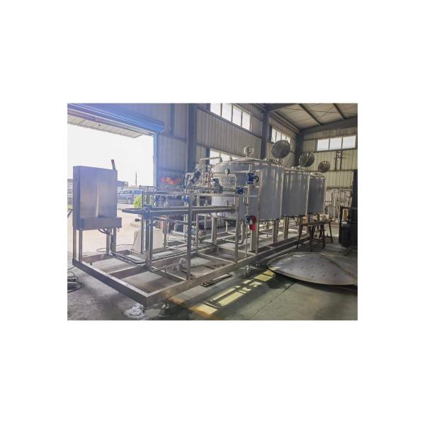 DN15 Compressed Air Inlet Alkali Acid Hot Water Tank CIP Cleaning Machine 220V/380V/415V