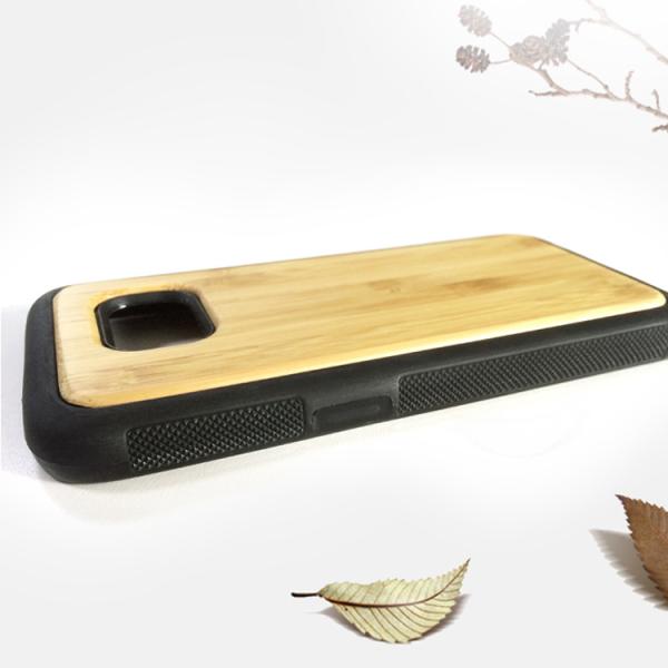 Samsung S7 Wood Cell Phone Case , Bamboo Texture Wooden Phone Cover