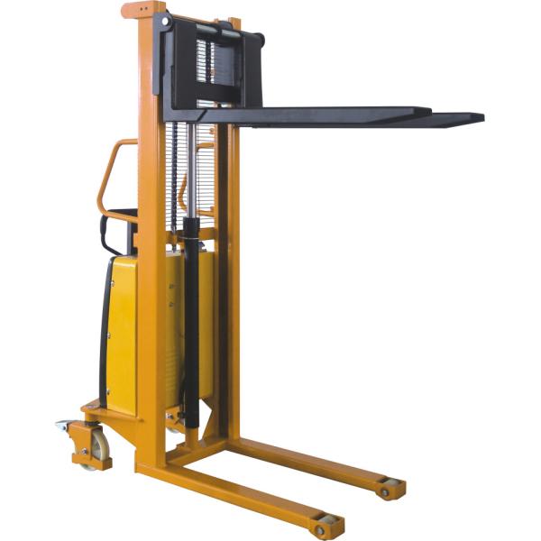 Semi Electric Stacker, 1t/1.5t/2ton load , high-strength mast extended 3m