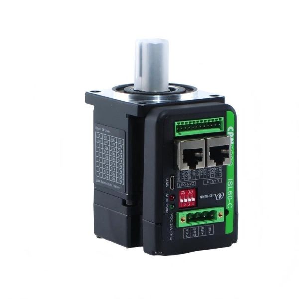 Low-voltage DC servo motor manufacturer, 24V integrated servo driver, high precision and large torque