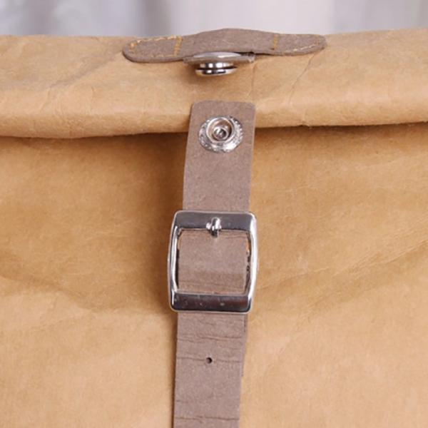 Nature color washable waterproof untearable paper foldable light outdoor backpack