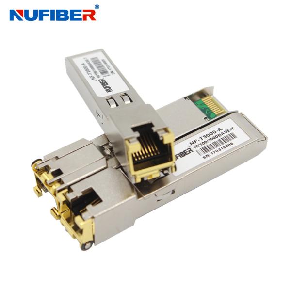 1.25 Gigabit Ethernet SFP Module 100m Rj45 SFP Transceiver Copper Module