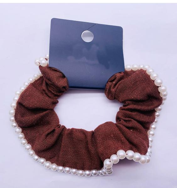 Cotton Fabric Hair Accessories Scrunchies Durable For Women Girls