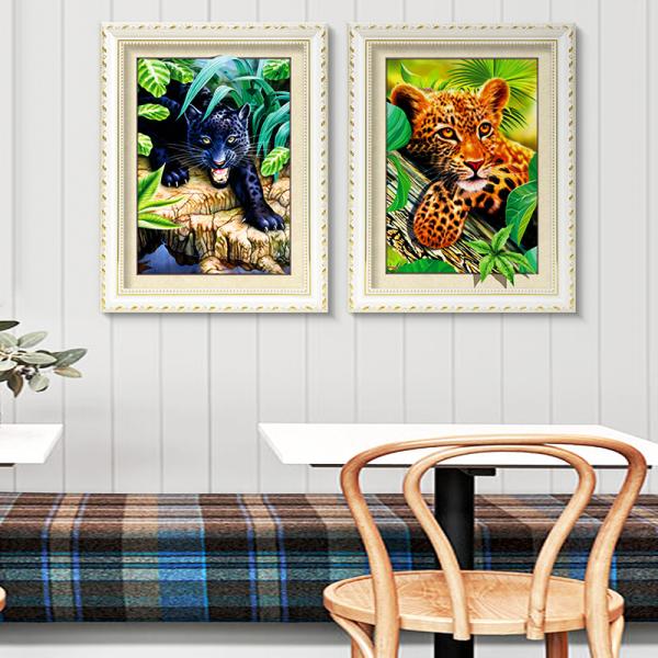 Colorful Amazing Animal 5D Pictures 12x17 Inches 0.6mm PET Material